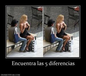Encuentra las 5 diferencias