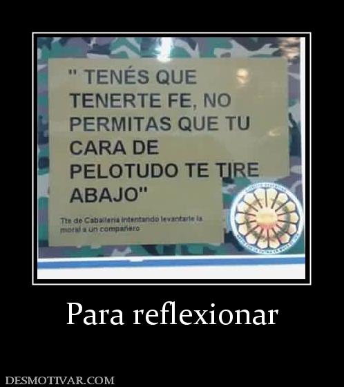 Para reflexionar