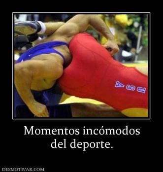 Momentos incómodos del deporte.
