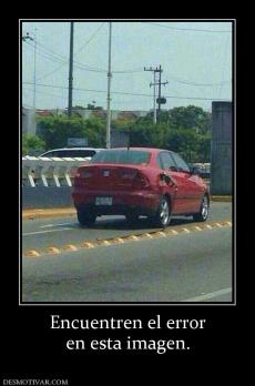 Encuentren el error en esta imagen.