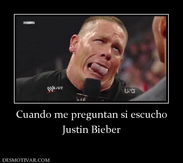 Cuando me preguntan si escucho Justin Bieber