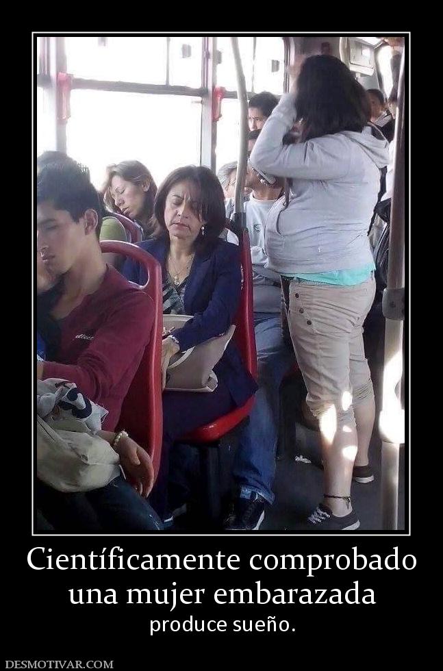 Científicamente comprobado una mujer embarazada  produce sueño.