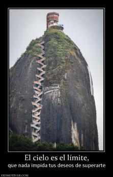 El cielo es el límite, que nada impida tus deseos de superarte