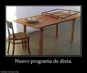 Nuevo programa de dieta.