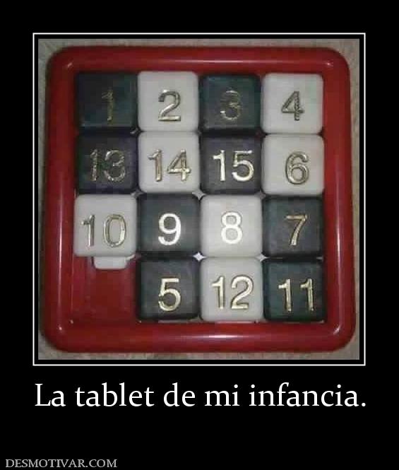 La tablet de mi infancia.