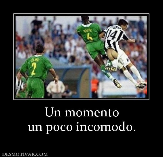 Un momento un poco incomodo.