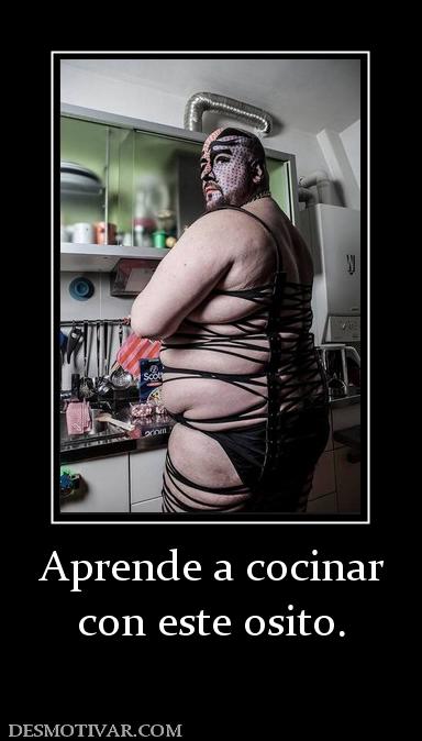 Aprende a cocinar con este osito.