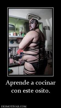 Aprende a cocinar con este osito.