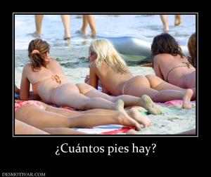 ¿Cuántos pies hay?