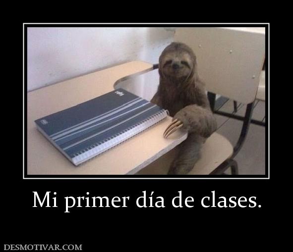 Mi primer día de clases.
