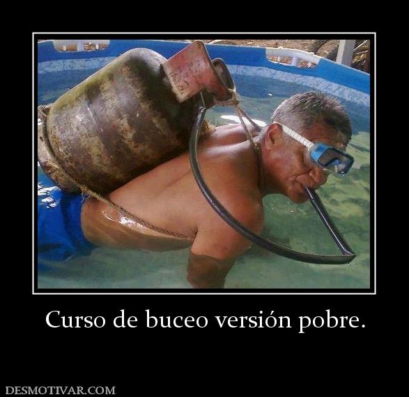 Curso de buceo versión pobre.