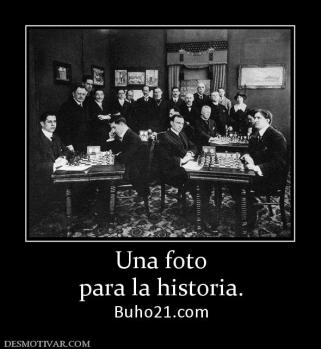 Una foto para la historia. Buho21.com