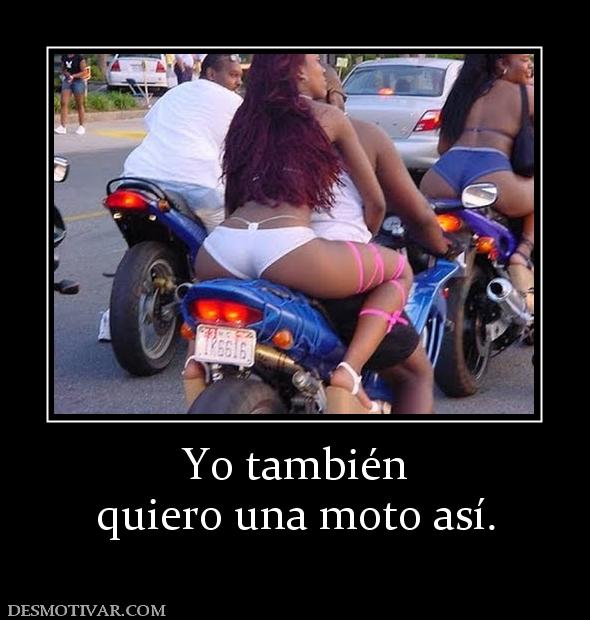 Yo también quiero una moto así.