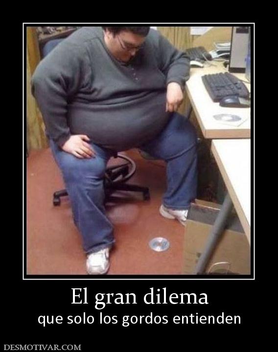 El gran dilema que solo los gordos entienden