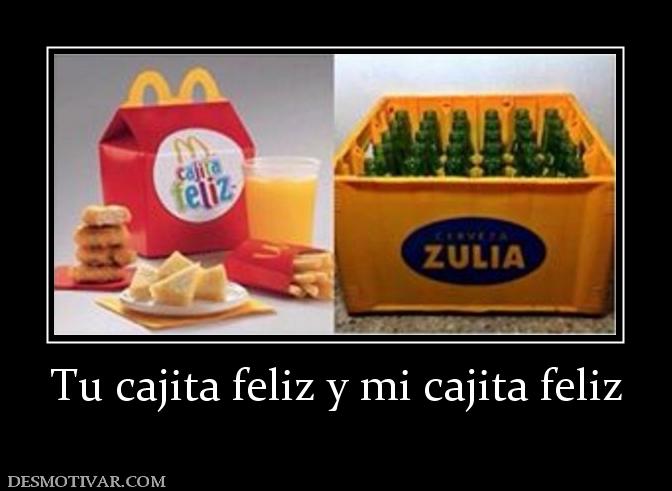 Tu cajita feliz y mi cajita feliz