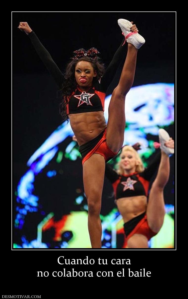 Cuando tu cara no colabora con el baile
