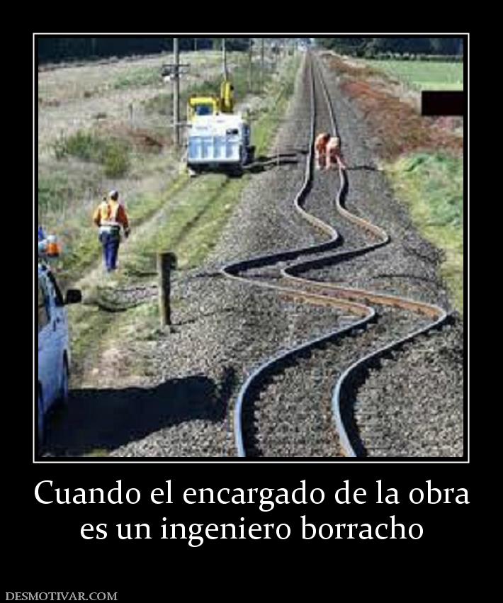Cuando el encargado de la obra es un ingeniero borracho