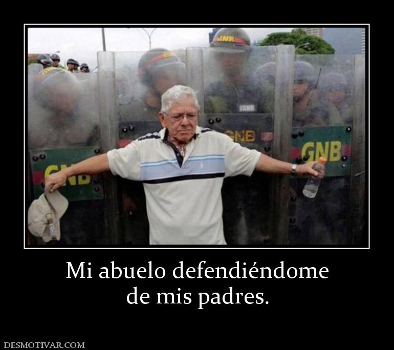 Mi abuelo defendiéndome de mis padres.