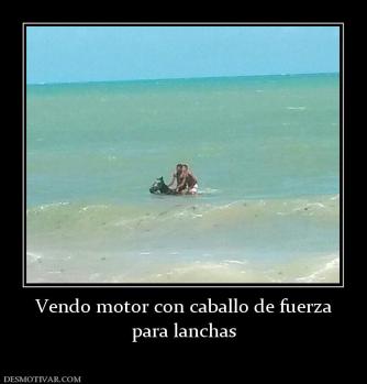 Vendo motor con caballo de fuerza para lanchas
