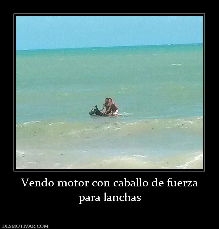 Vendo motor con caballo de fuerza para lanchas