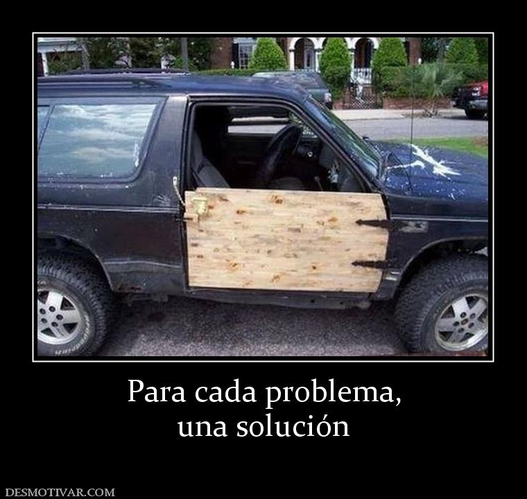 Para cada problema, una solución
