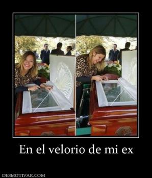 En el velorio de mi ex