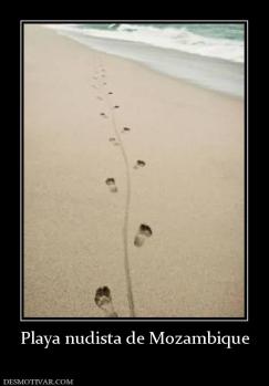 Playa nudista de Mozambique