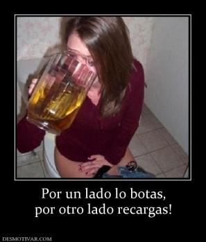 Por un lado lo botas, por otro lado recargas!