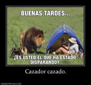 Cazador cazado.