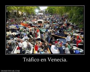 Tráfico en Venecia.