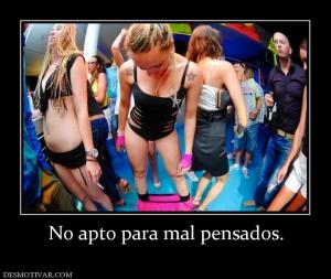 No apto para mal pensados.