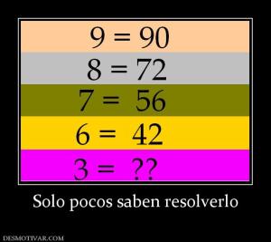 Solo pocos saben resolverlo