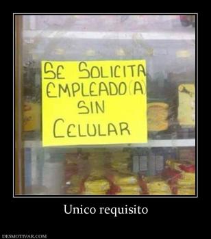 Unico requisito