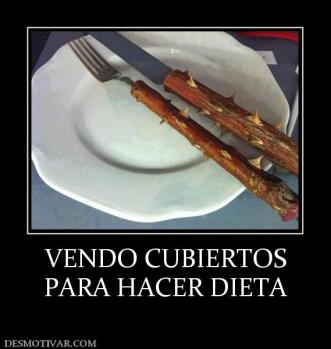 VENDO CUBIERTOS PARA HACER DIETA