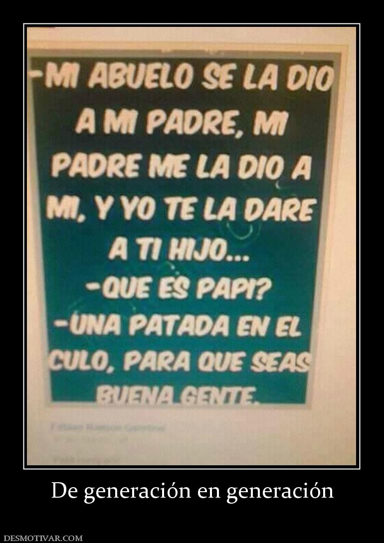 De generación en generación