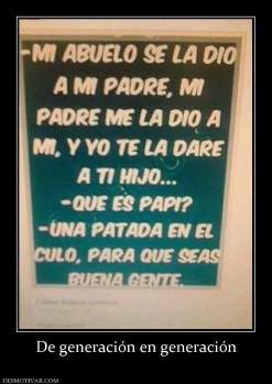 De generación en generación