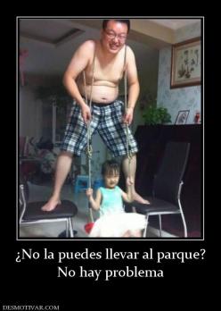 ¿No la puedes llevar al parque? No hay problema
