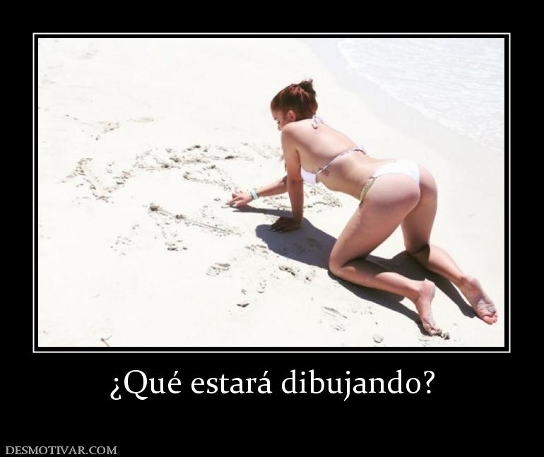 ¿Qué estará dibujando?