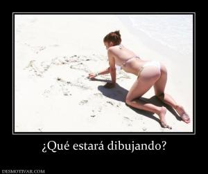 ¿Qué estará dibujando?