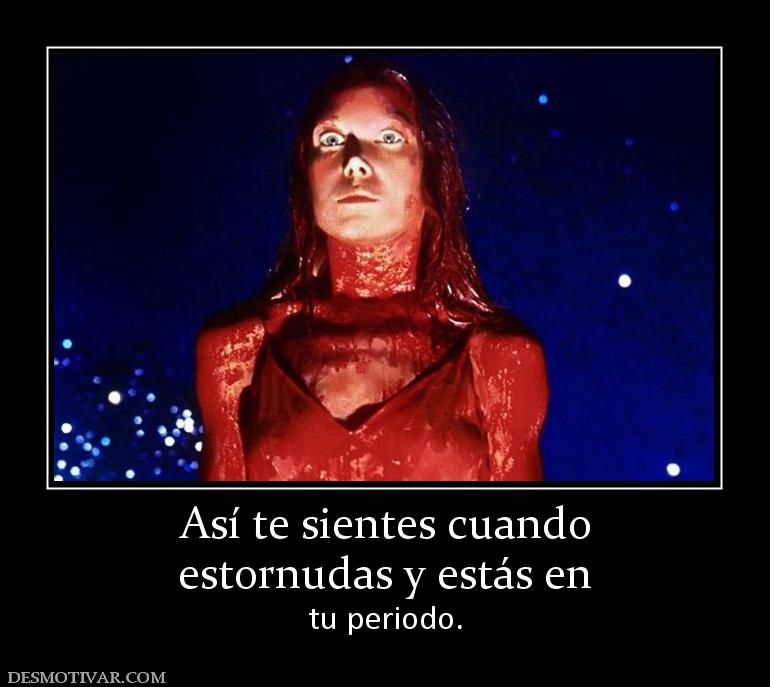 Así te sientes cuando estornudas y estás en tu periodo.