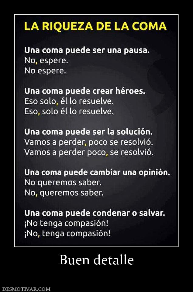 Buen detalle