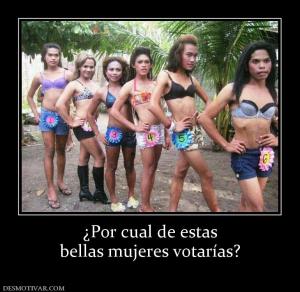 ¿Por cual de estas bellas mujeres votarías?
