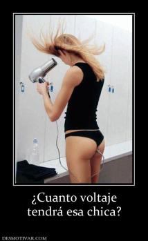 ¿Cuanto voltaje tendrá esa chica?