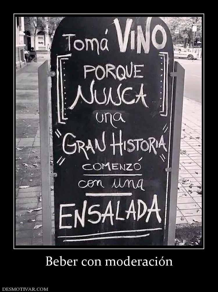 Beber con moderación