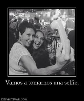 Vamos a tomarnos una selfie.