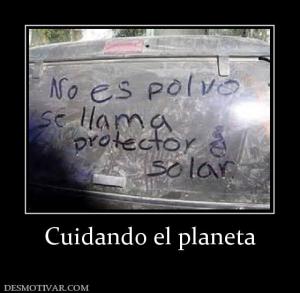 Cuidando el planeta