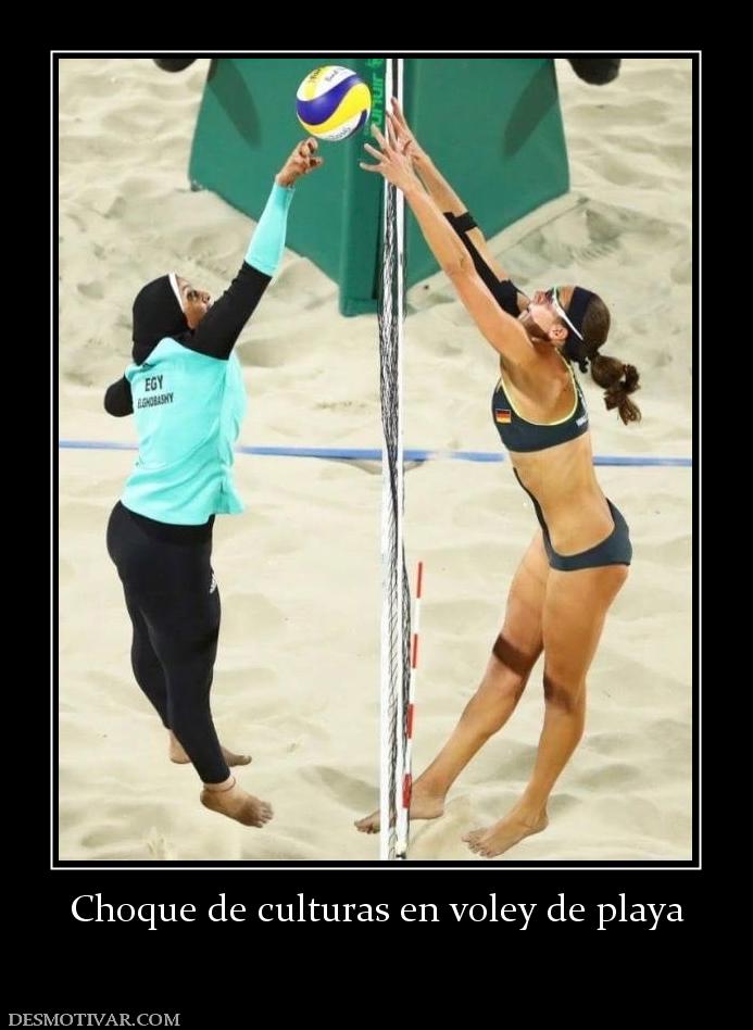 Choque de culturas en voley de playa