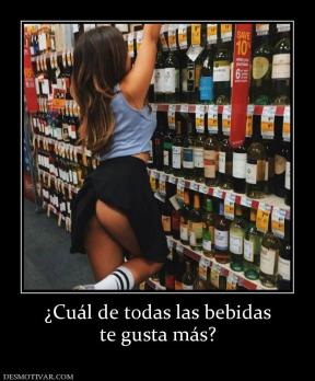 ¿Cuál de todas las bebidas te gusta más?