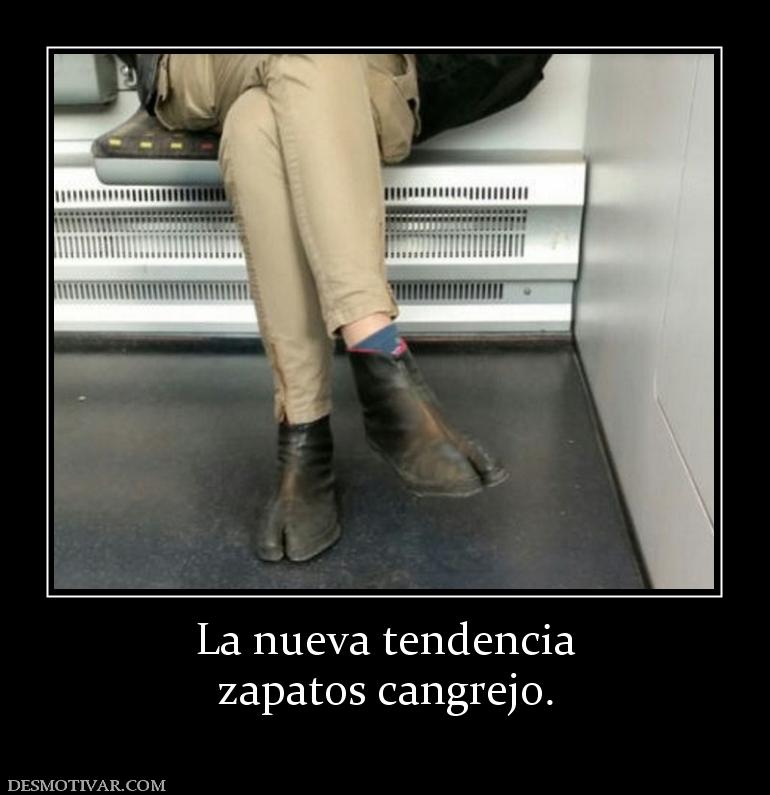 La nueva tendencia zapatos cangrejo.