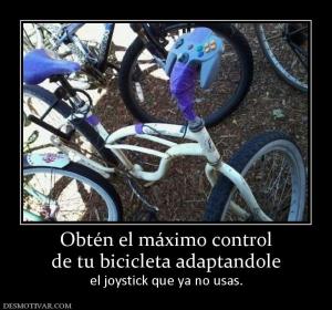 Obtén el máximo control de tu bicicleta adaptandole el joystick que ya no usas.